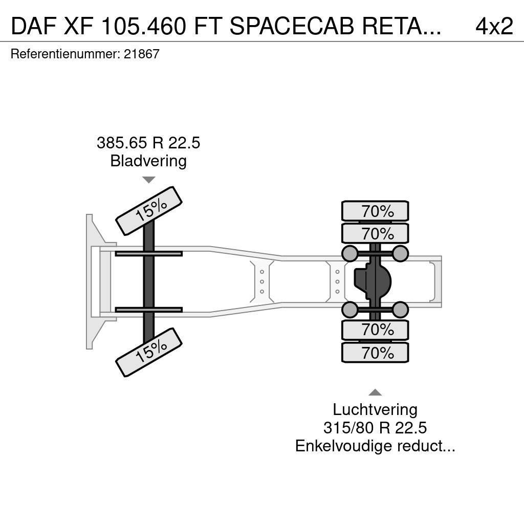 DAF XF 105.460 FT SPACECAB RETARDER PTO Dragbilar