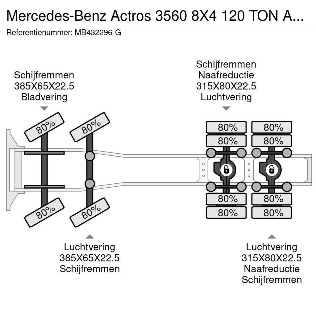 Mercedes-Benz Actros 3560 8X4 120 TON AN RETARDER Dragbilar