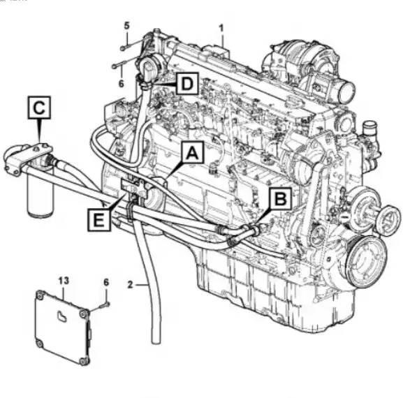 CAT C15 Diesel Motor E374 374D 374F C15 Engine Assy Växellåda
