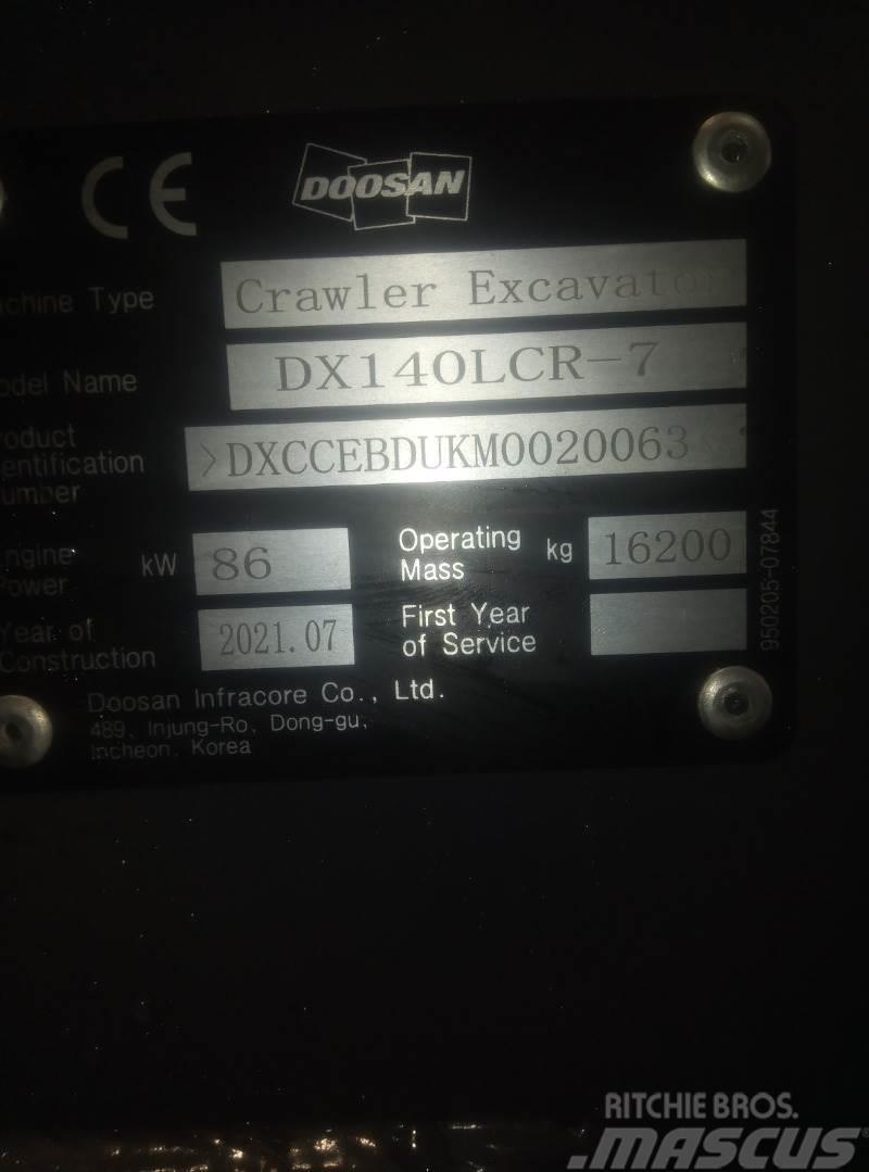 Doosan DX140LCR-7 Bandgrävare