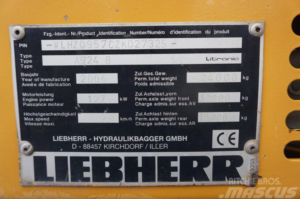 Liebherr A 924 B Litronic Avfalls / industri hantering