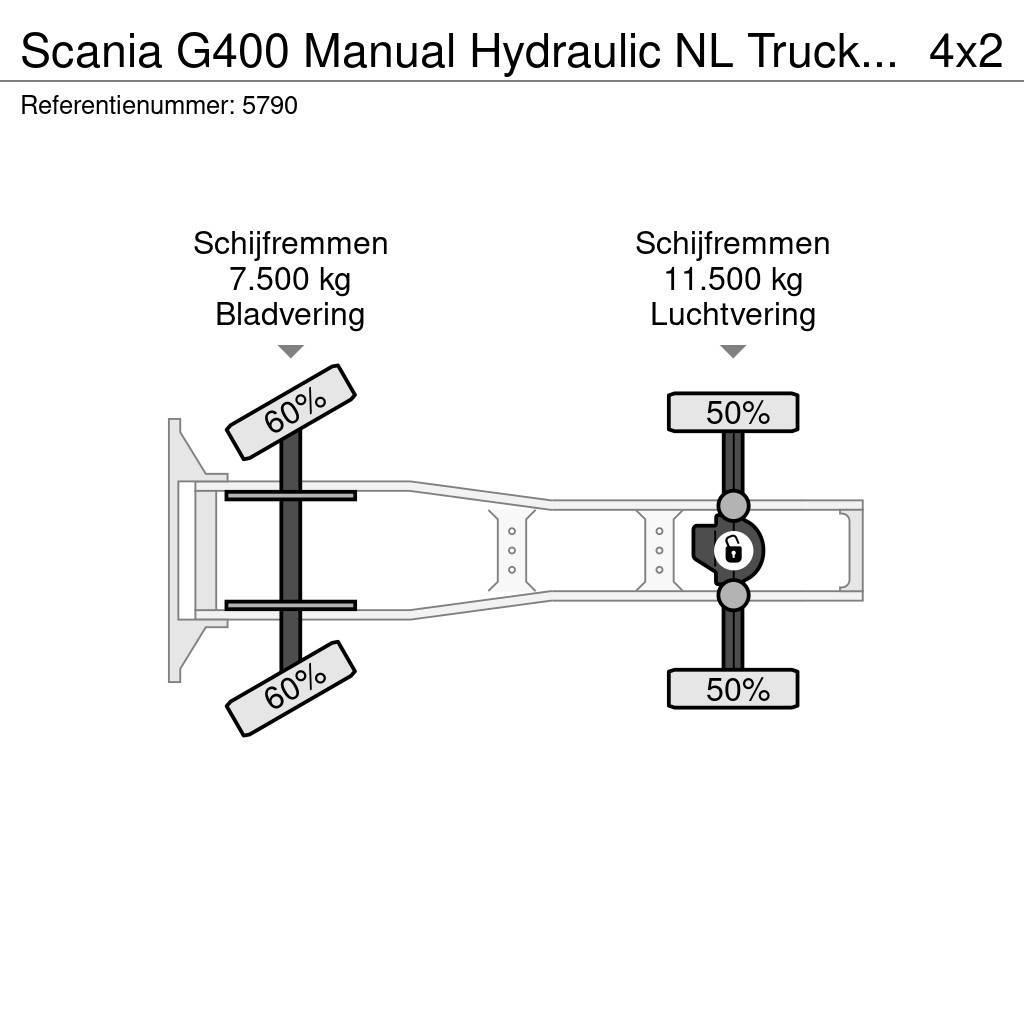 Scania G400 Manual Hydraulic NL Truck EURO 5 Dragbilar