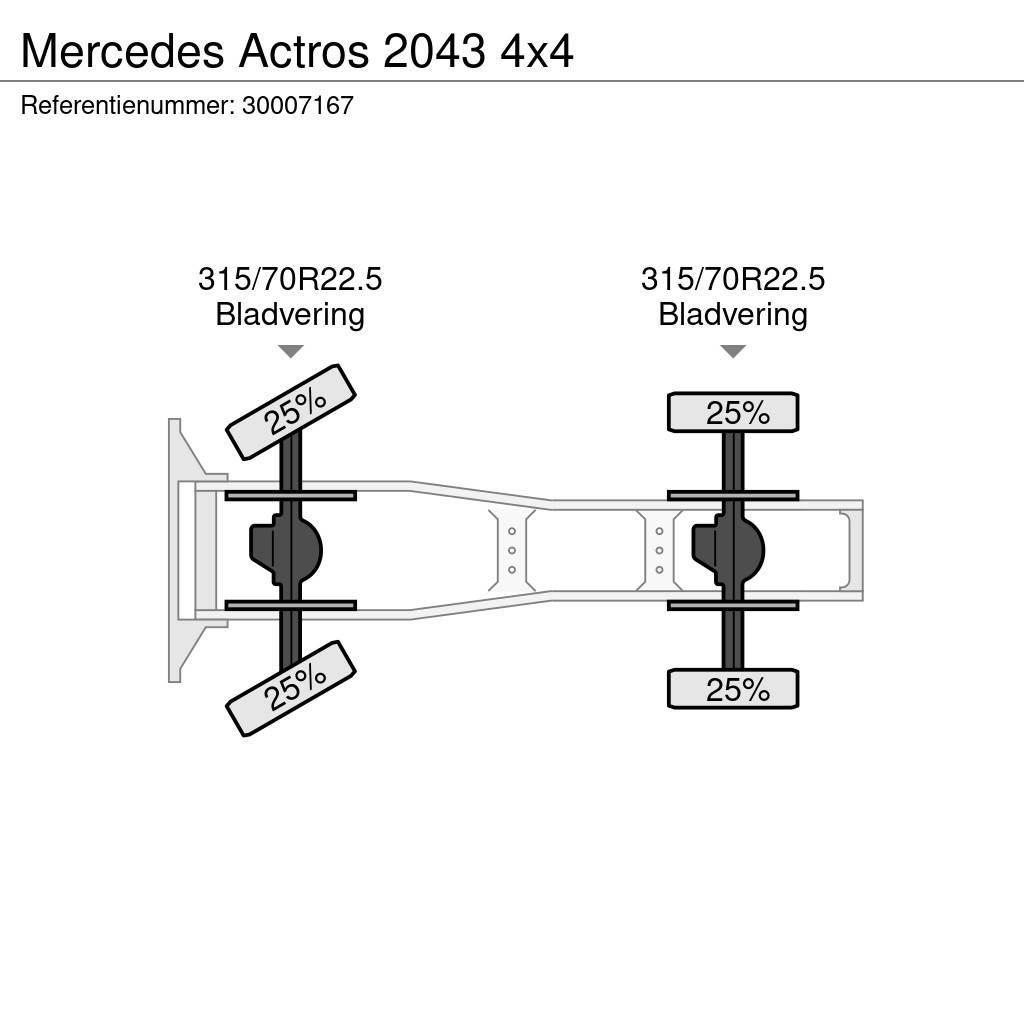 Mercedes-Benz Actros 2043 4x4 Dragbilar