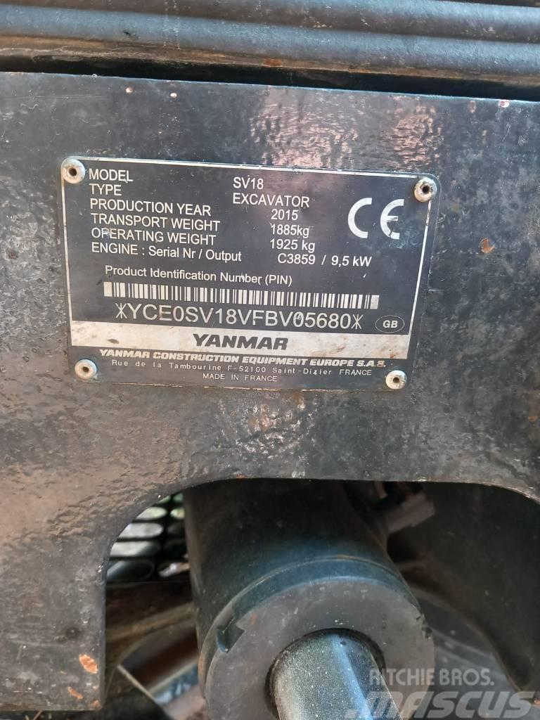 Yanmar SV 18 Minigrävare < 7t