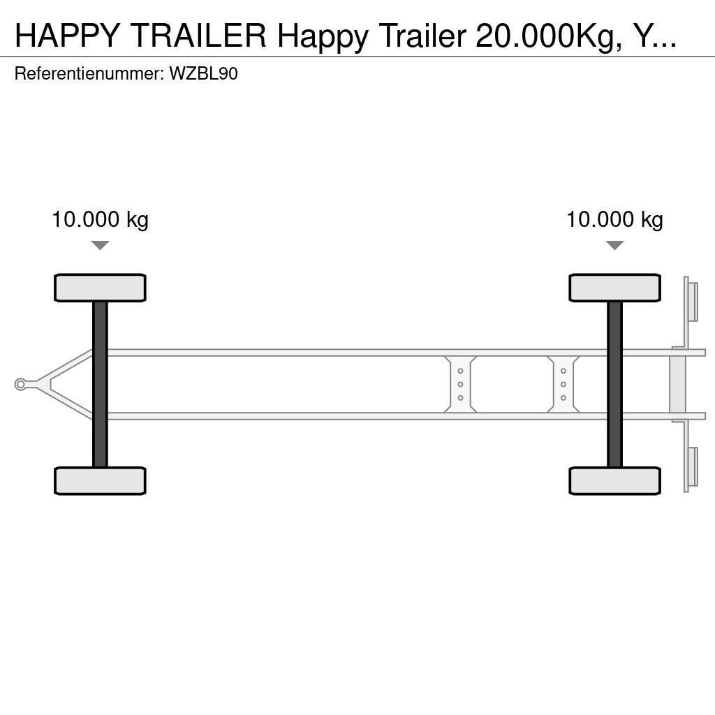  Happy Trailer 20.000Kg, Year 2007. Flaksläp