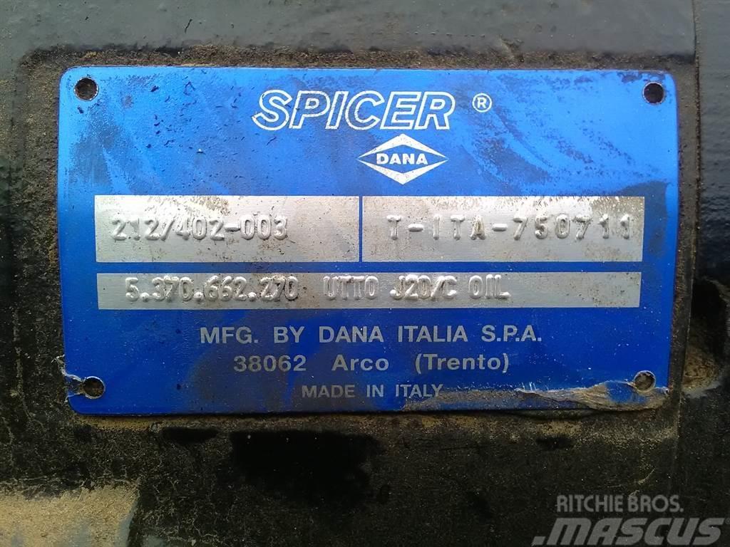 Spicer Dana 212/402-003 - Axle/Achse/As Hjulaxlar