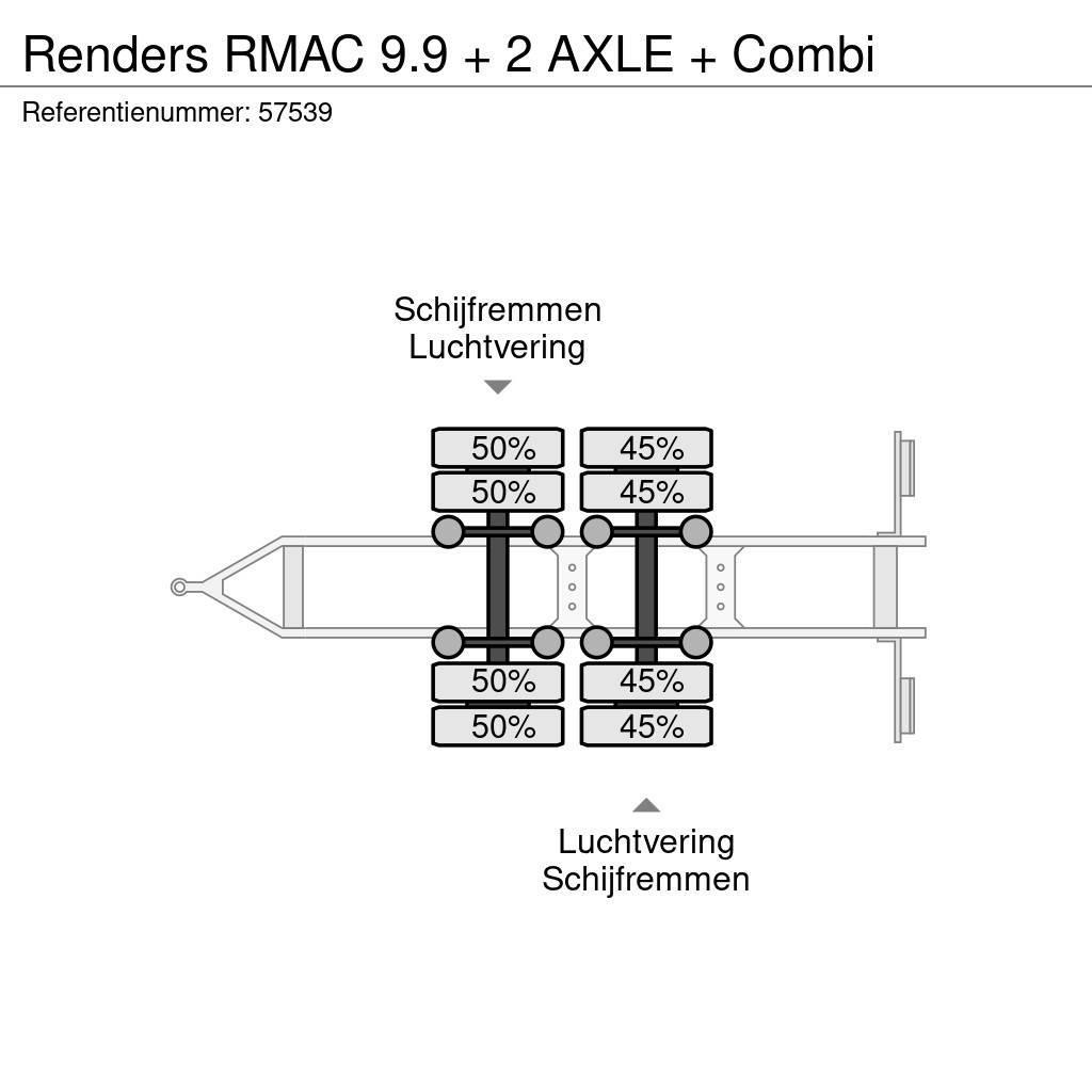 Renders RMAC 9.9 + 2 AXLE + Combi Skåpsläp