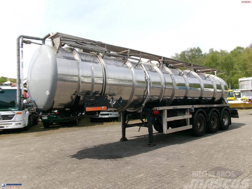  Clayton Chemical tank inox 30 m3 / 1 comp Tanktrailer