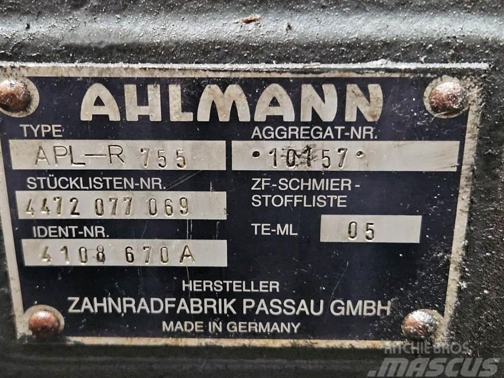 Ahlmann AZ14-4108670A-ZF APL-R755-Axle/Achse/As Hjulaxlar