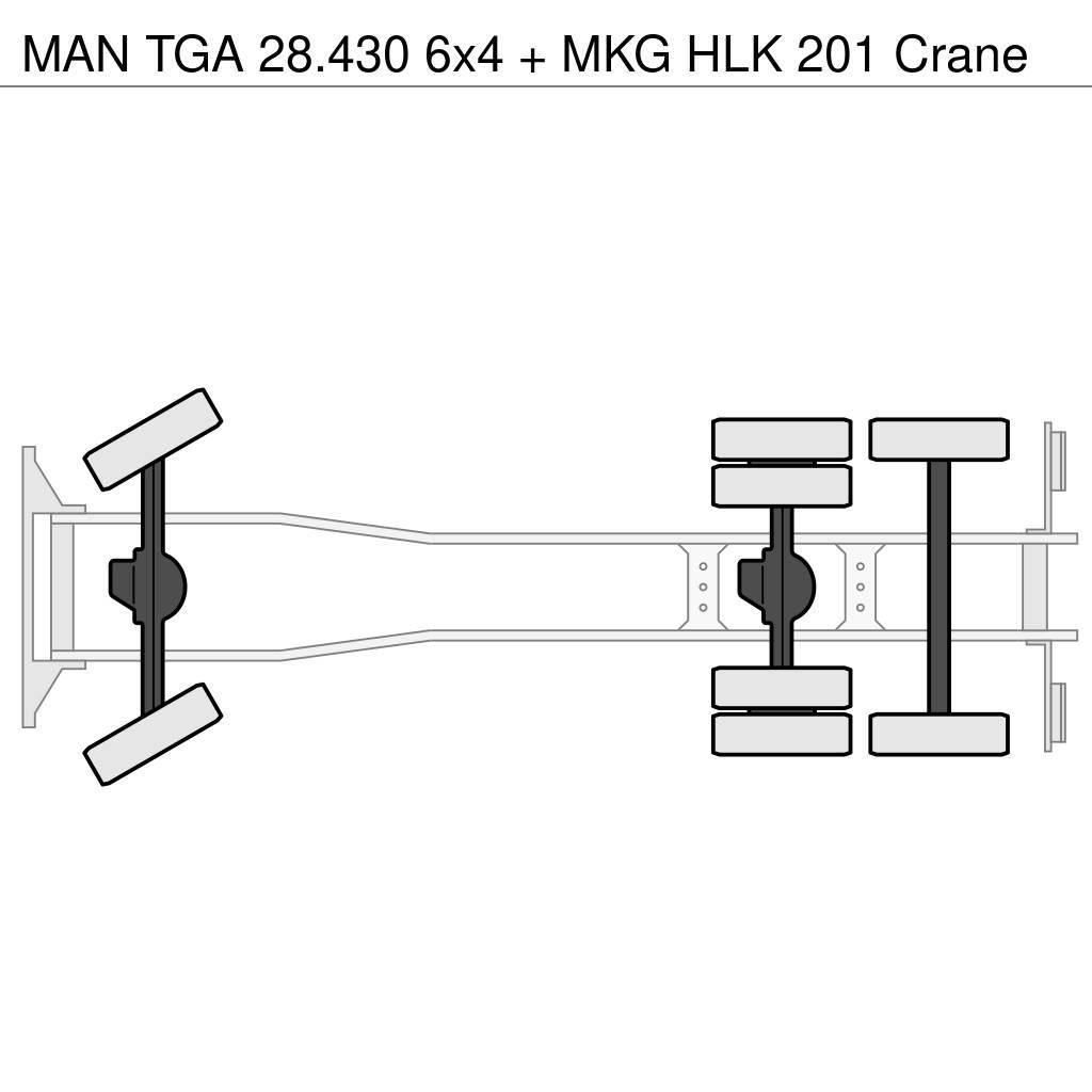 MAN TGA 28.430 6x4 + MKG HLK 201 Crane Allterrängkranar