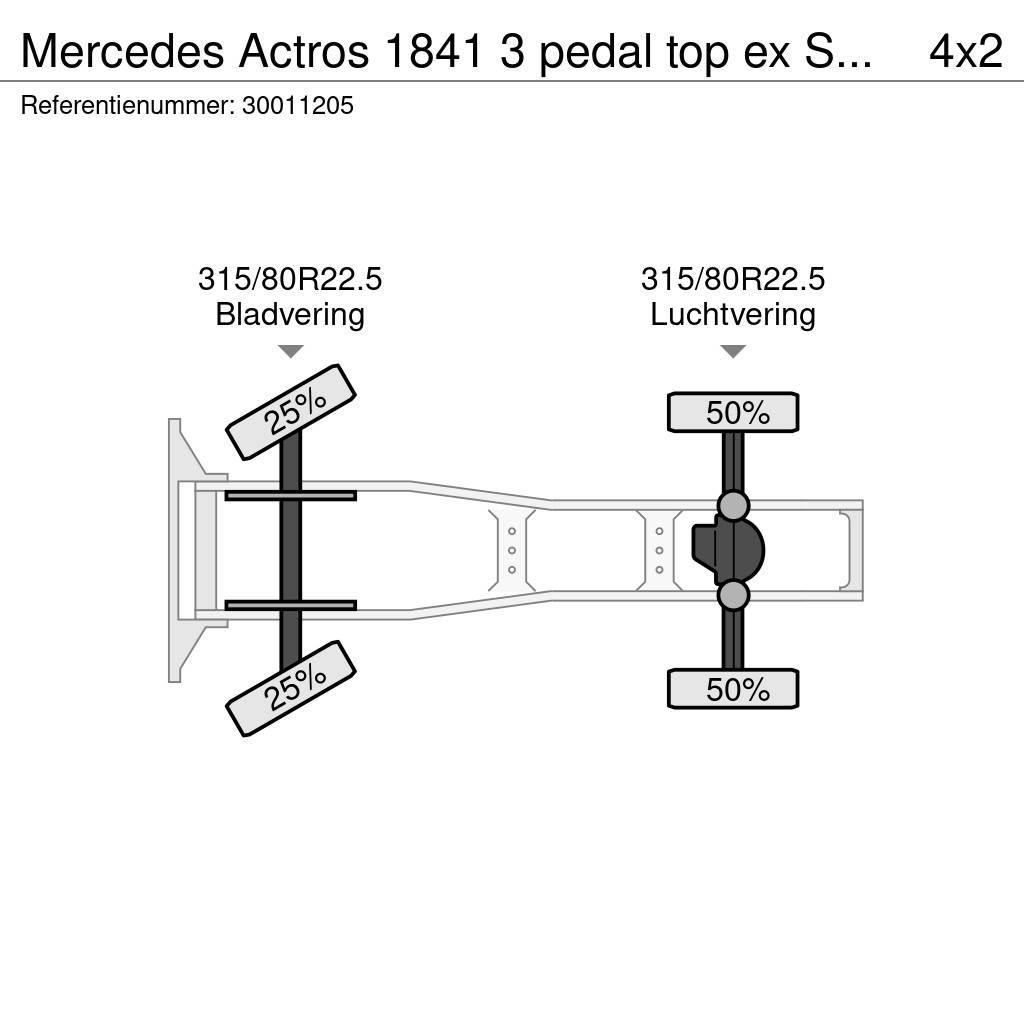 Mercedes-Benz Actros 1841 3 pedal top ex Supermarket Dragbilar