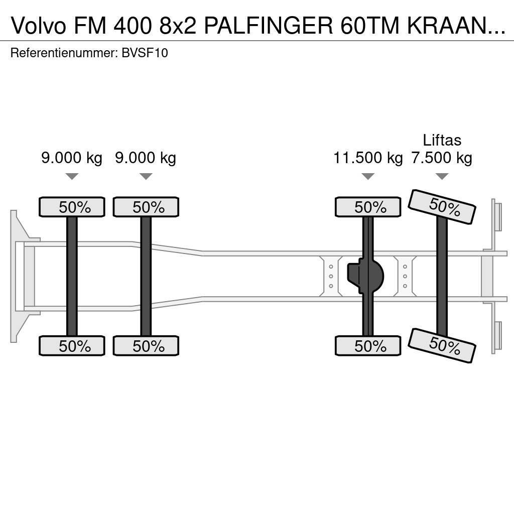 Volvo FM 400 8x2 PALFINGER 60TM KRAAN/KRAN!!EURO5!! Allterrängkranar