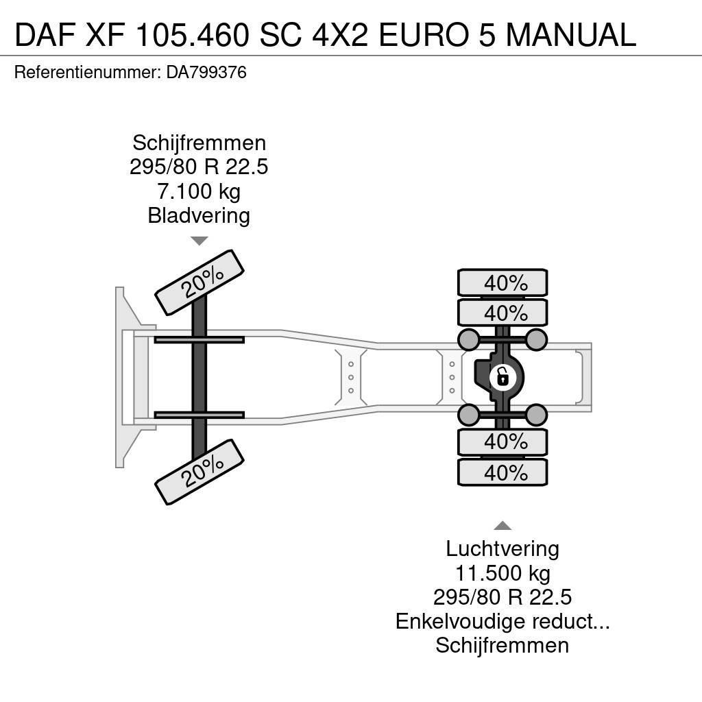 DAF XF 105.460 SC 4X2 EURO 5 MANUAL Dragbilar
