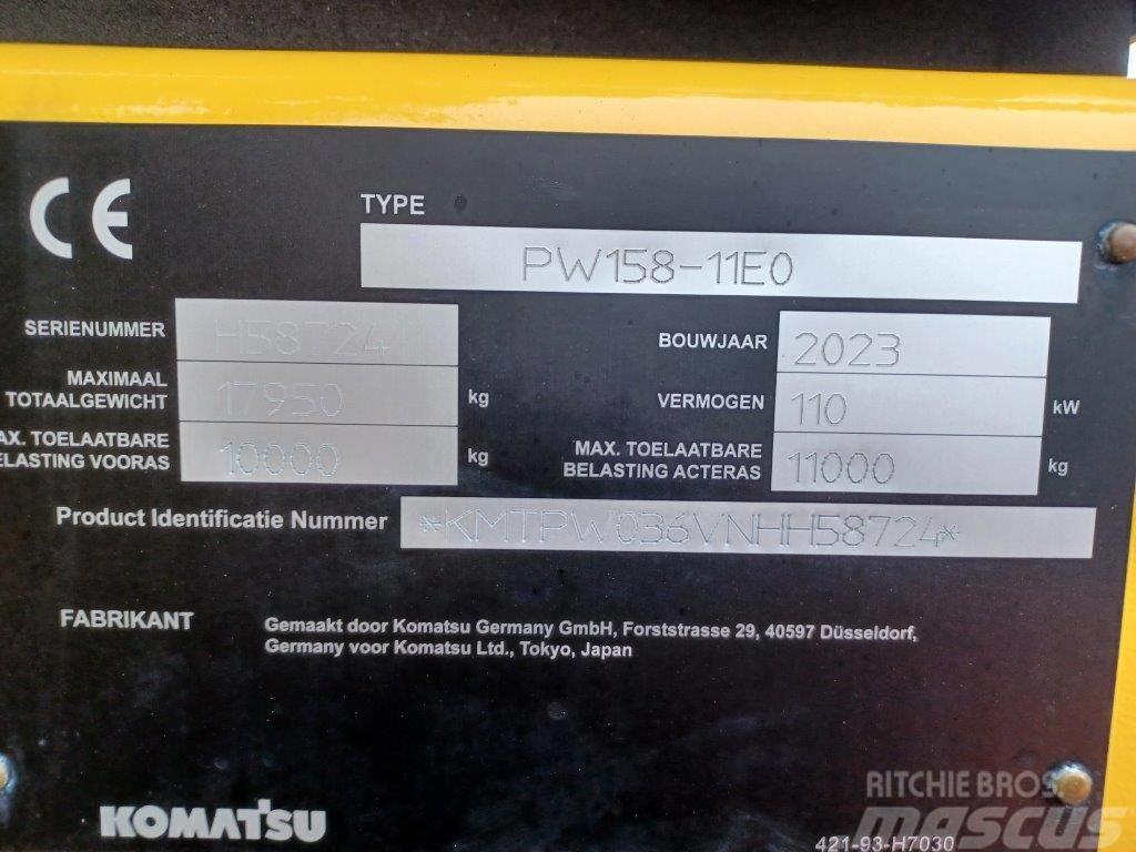 Komatsu PW158-11E0 Hjulgrävare
