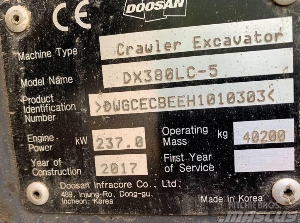 Doosan DX 380 LC-5 Bandgrävare