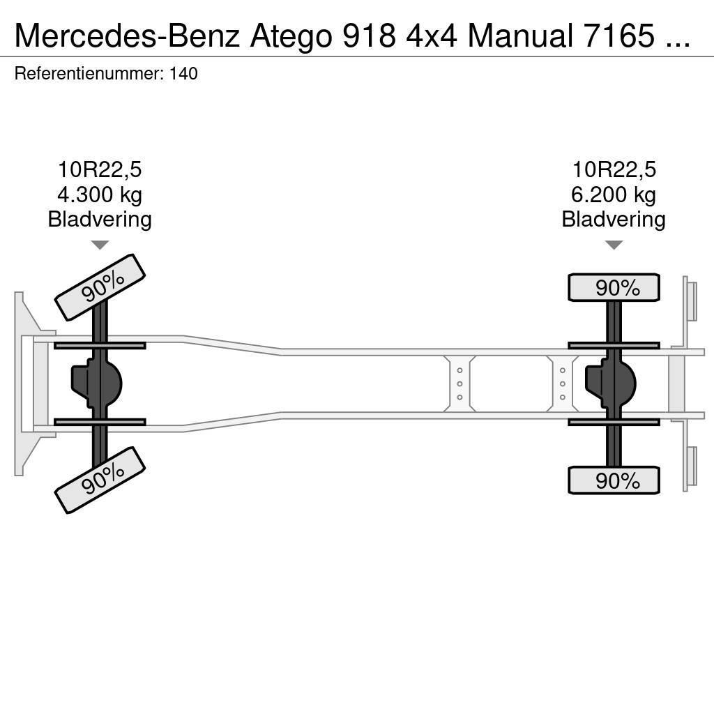 Mercedes-Benz Atego 918 4x4 Manual 7165 KM Generator Firetruck C Skåpbilar