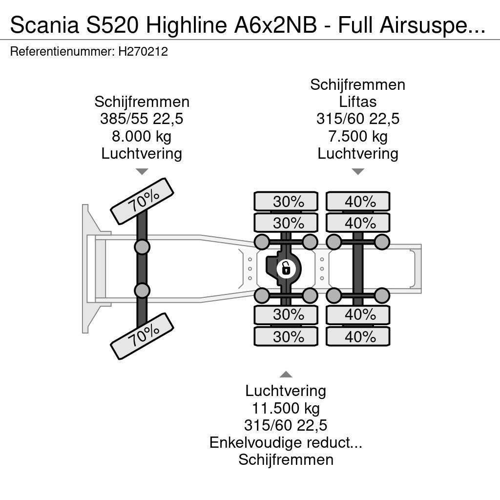 Scania S520 Highline A6x2NB - Full Airsuspension - Optiec Dragbilar