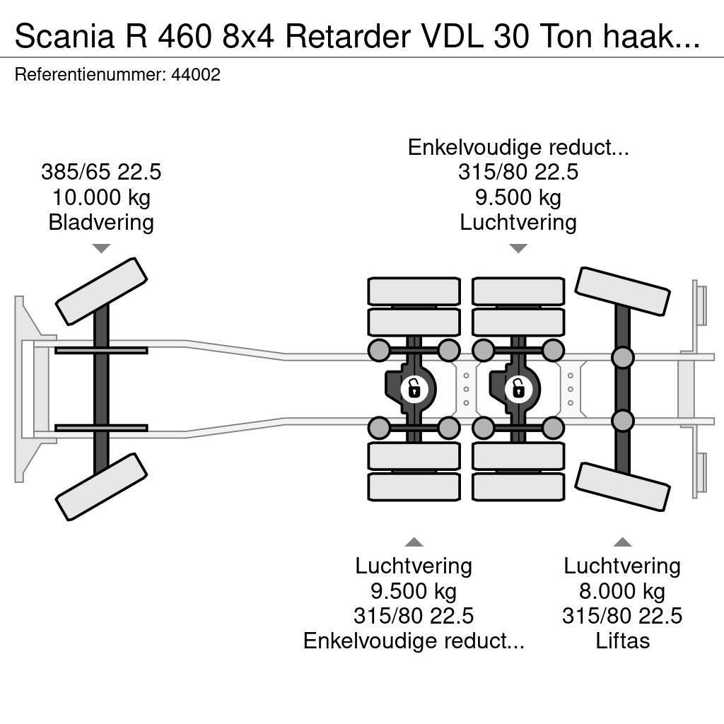 Scania R 460 8x4 Retarder VDL 30 Ton haakarmsysteem NEW A Lastväxlare/Krokbilar