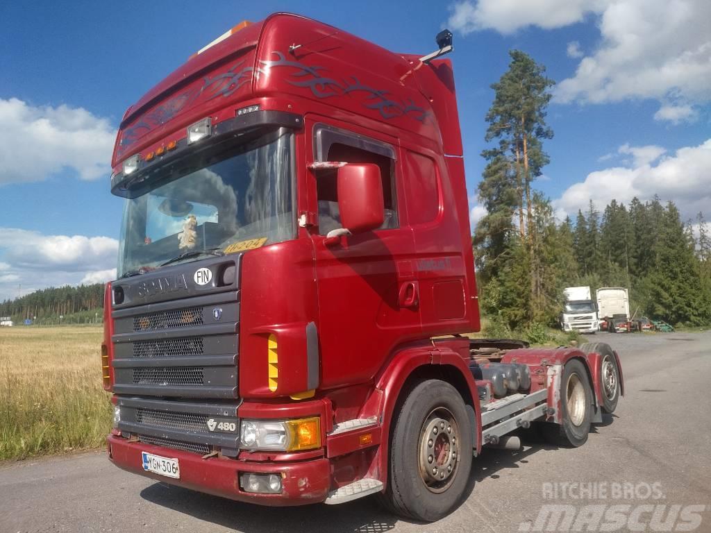 Scania R164 6x2 veturi,täysilmaj. kats 08/23 Dragbilar
