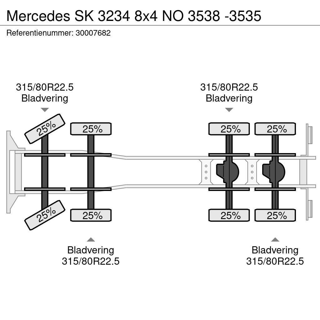 Mercedes-Benz SK 3234 8x4 NO 3538 -3535 Chassier