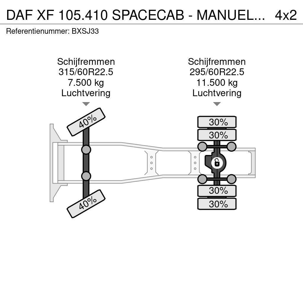 DAF XF 105.410 SPACECAB - MANUEL - 900.000KM - STAND K Dragbilar