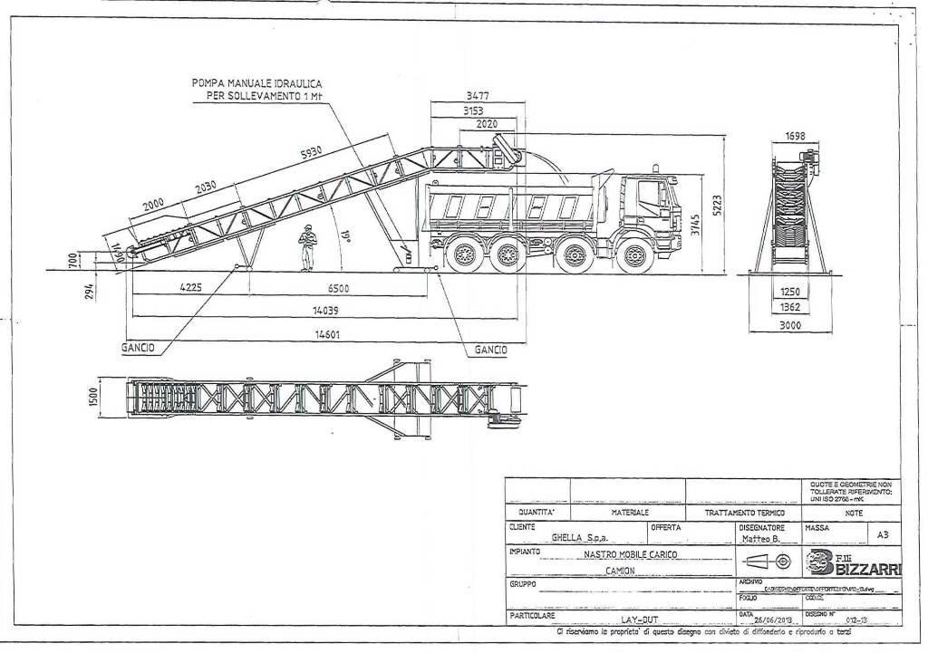  F.lli Bizzarri Nastro Trasportatore NTS80/15 Övrig gruvutrustning