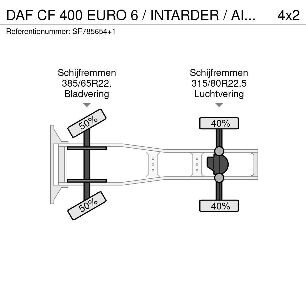 DAF CF 400 EURO 6 / INTARDER / AIRCO Dragbilar