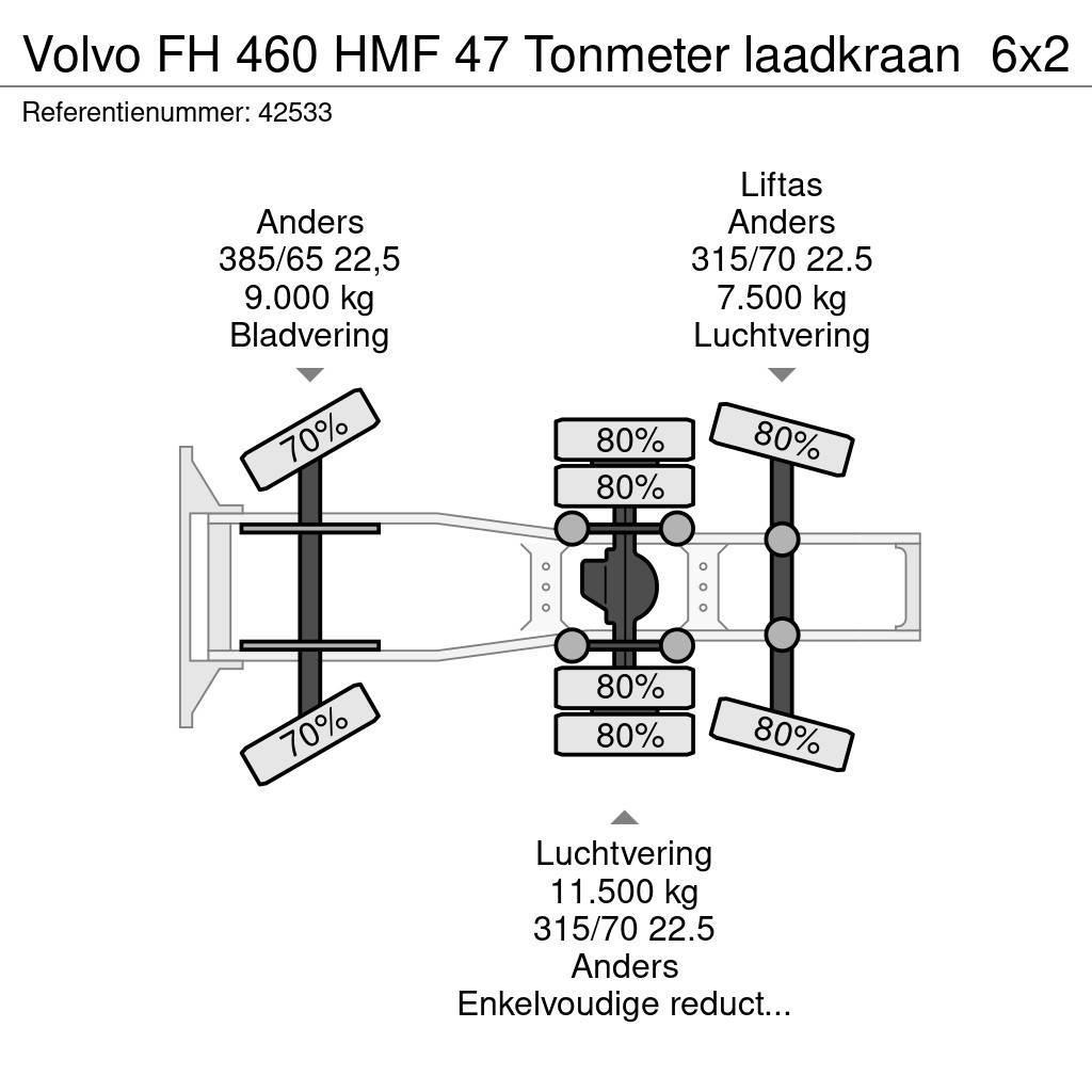 Volvo FH 460 HMF 47 Tonmeter laadkraan Dragbilar