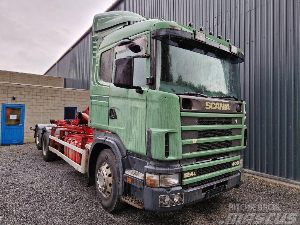 Scania R124-400 6x2 / FREINS TAMBOURS / DRUM BRAKES Lastväxlare/Krokbilar