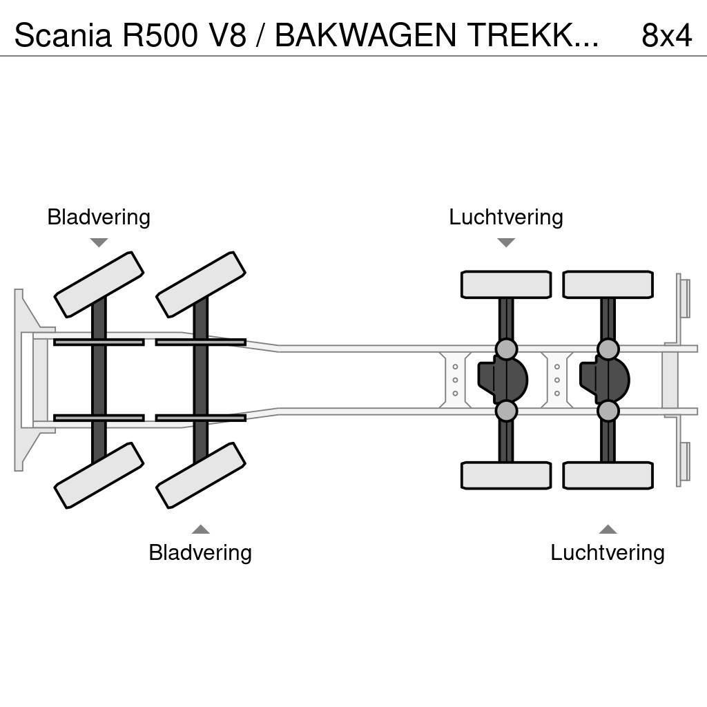 Scania R500 V8 / BAKWAGEN TREKKER COMBI / PALFINGER PK 53 Allterrängkranar