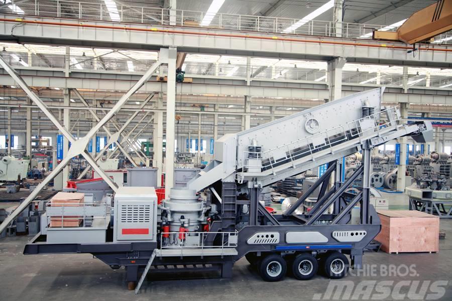 Liming Y3S2160 Mobile hydraulic Cone Crusher with Screen Mobila krossar