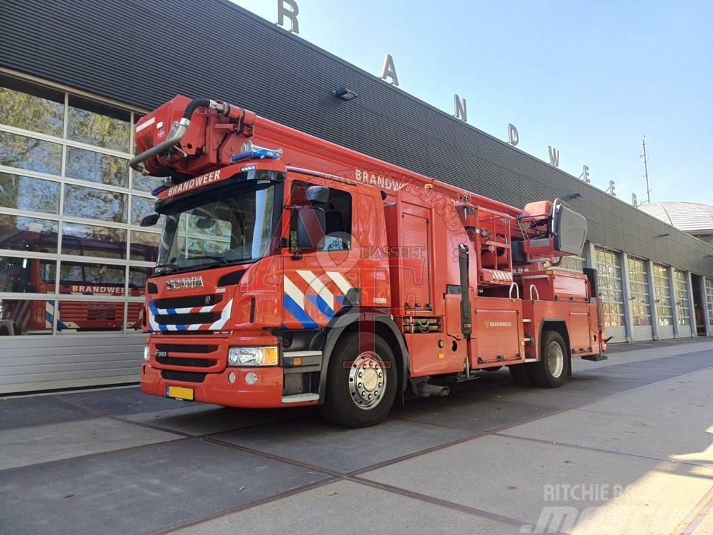 Scania P 360 Brandweer, Firetruck, Feuerwehr - Hoogwerker Brandbilar