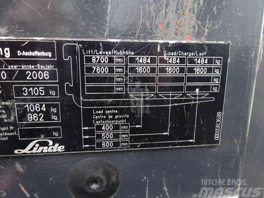 Linde R16X / 1600 kg / Reachtruck Skjutstativtruck