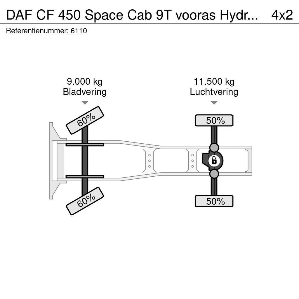 DAF CF 450 Space Cab 9T vooras Hydraulic NL Truck Dragbilar