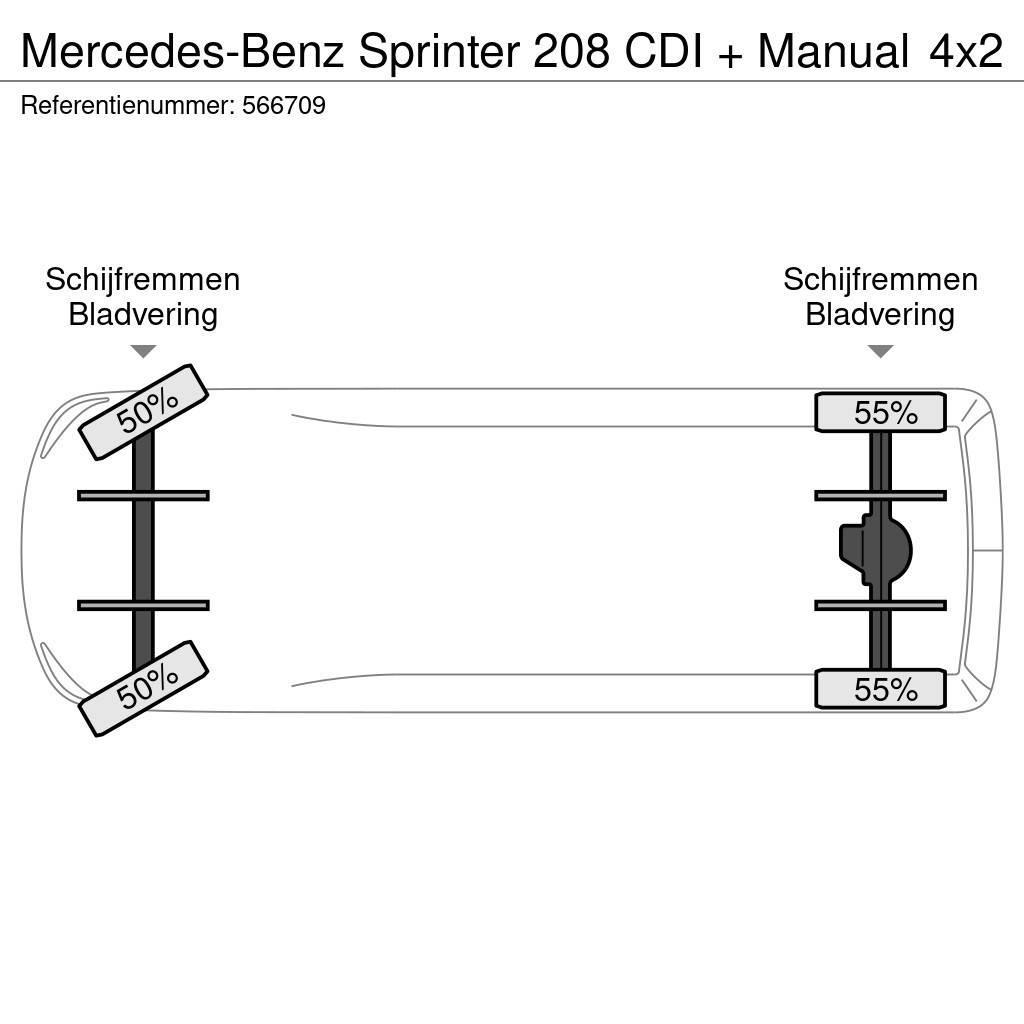 Mercedes-Benz Sprinter 208 CDI + Manual Lätta lastbilar