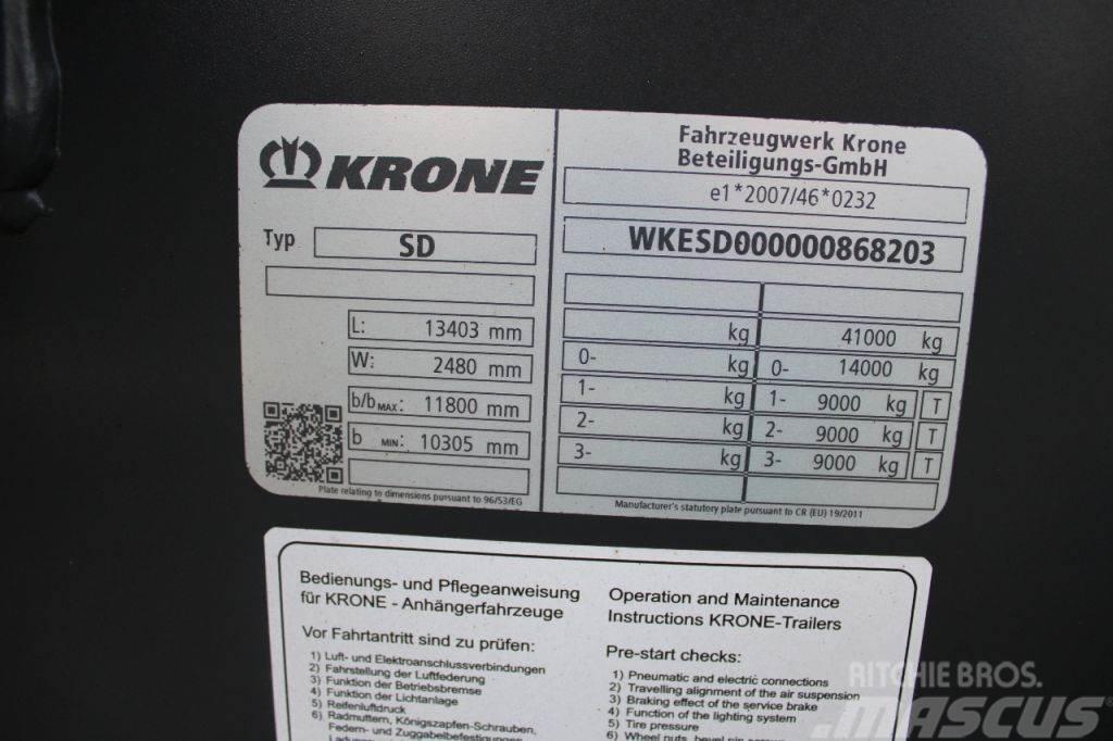 Krone 3x axle + 2x20/30/40/45ft + High Cube + BE APK 07- Containertrailer