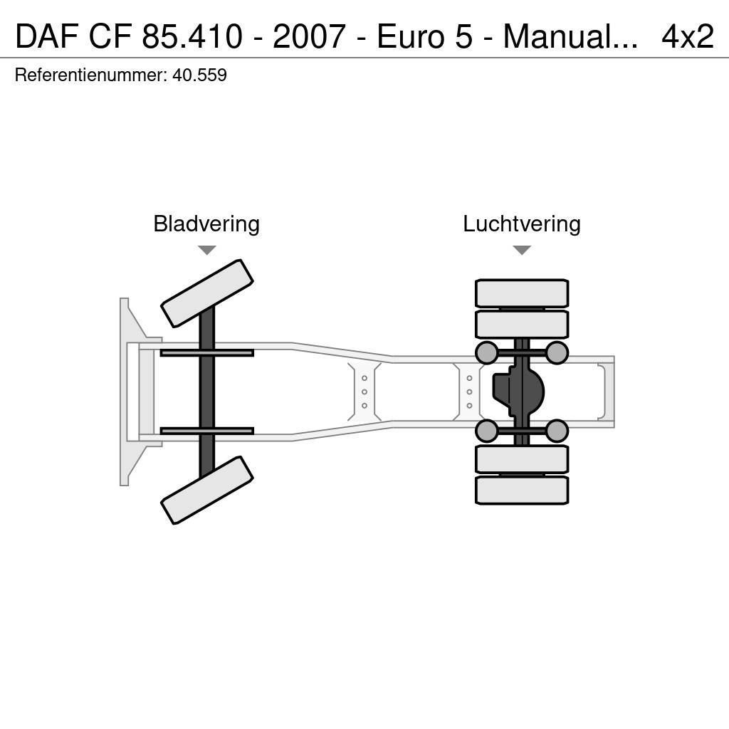 DAF CF 85.410 - 2007 - Euro 5 - Manual ZF - 40.559 Dragbilar