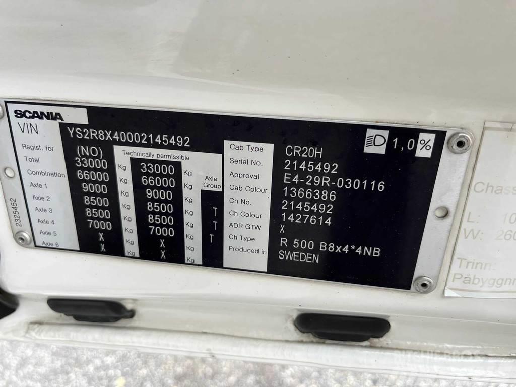 Scania R500 8X4*4 EURO 6 + RETARDER Chassier