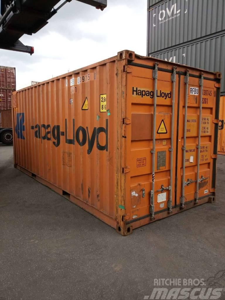  20' Lagercontainer/Seecontainer mit Lüftungsgitter Förrådscontainers