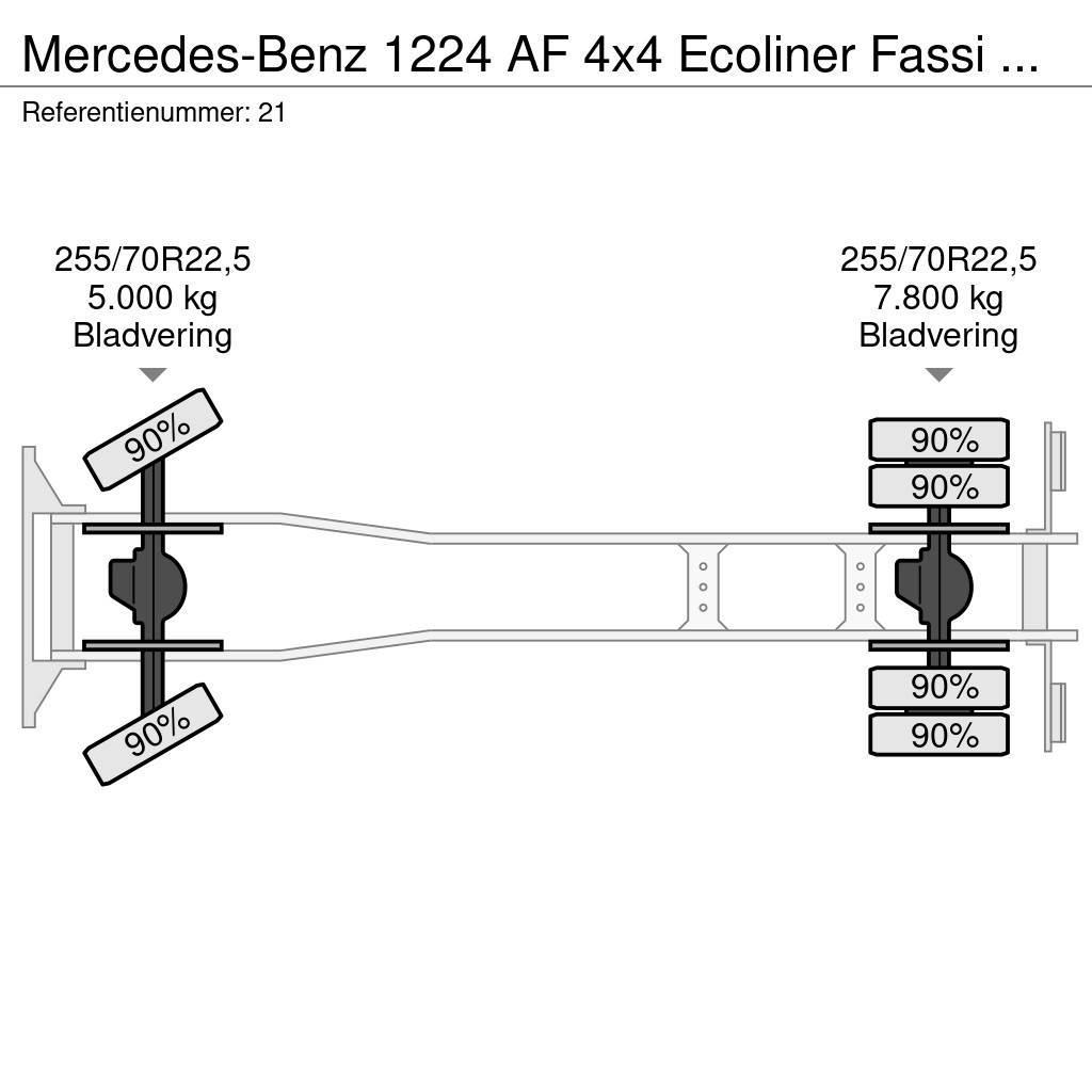 Mercedes-Benz 1224 AF 4x4 Ecoliner Fassi F85.23 Winde Beleuchtun Allterrängkranar