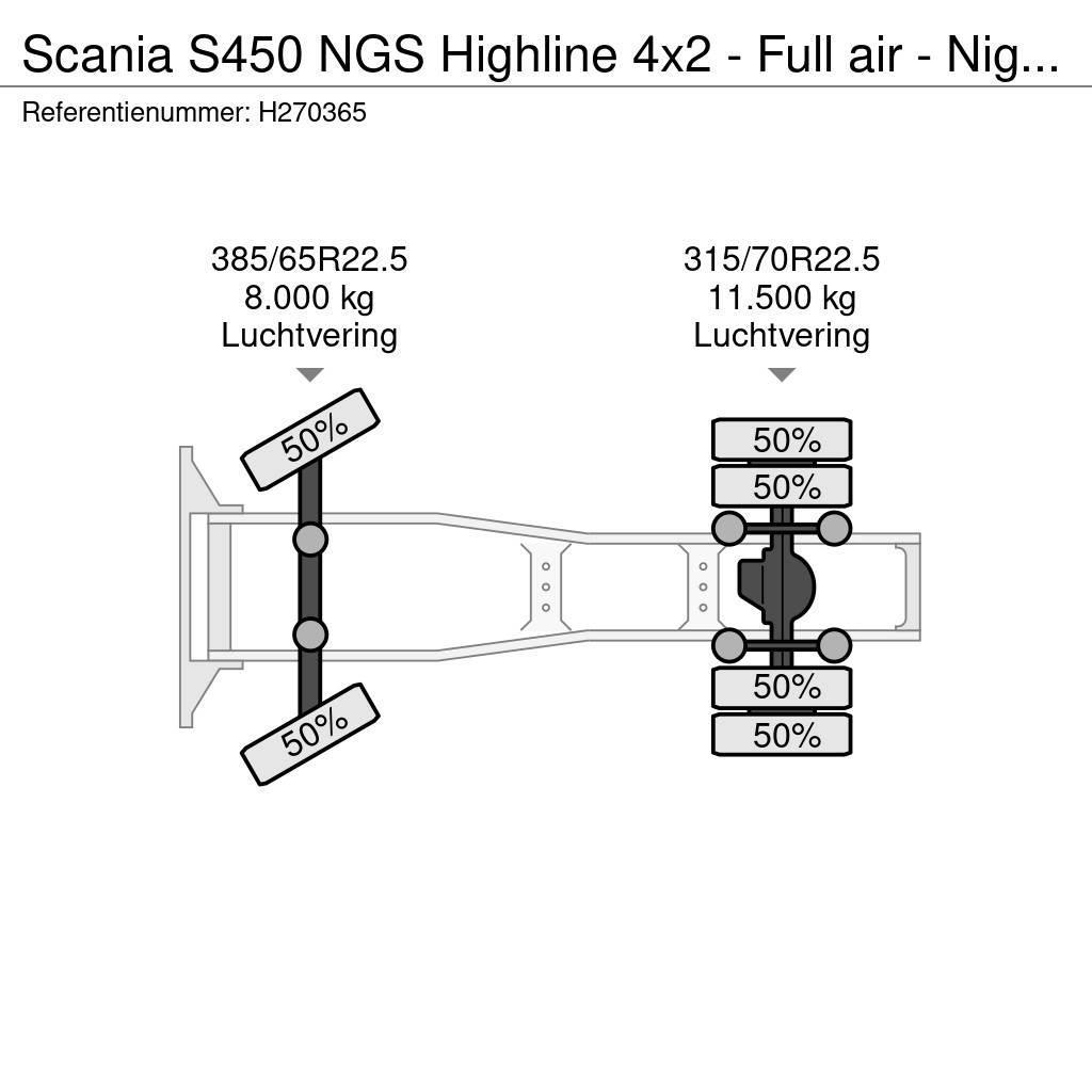 Scania S450 NGS Highline 4x2 - Full air - Night clima - R Dragbilar