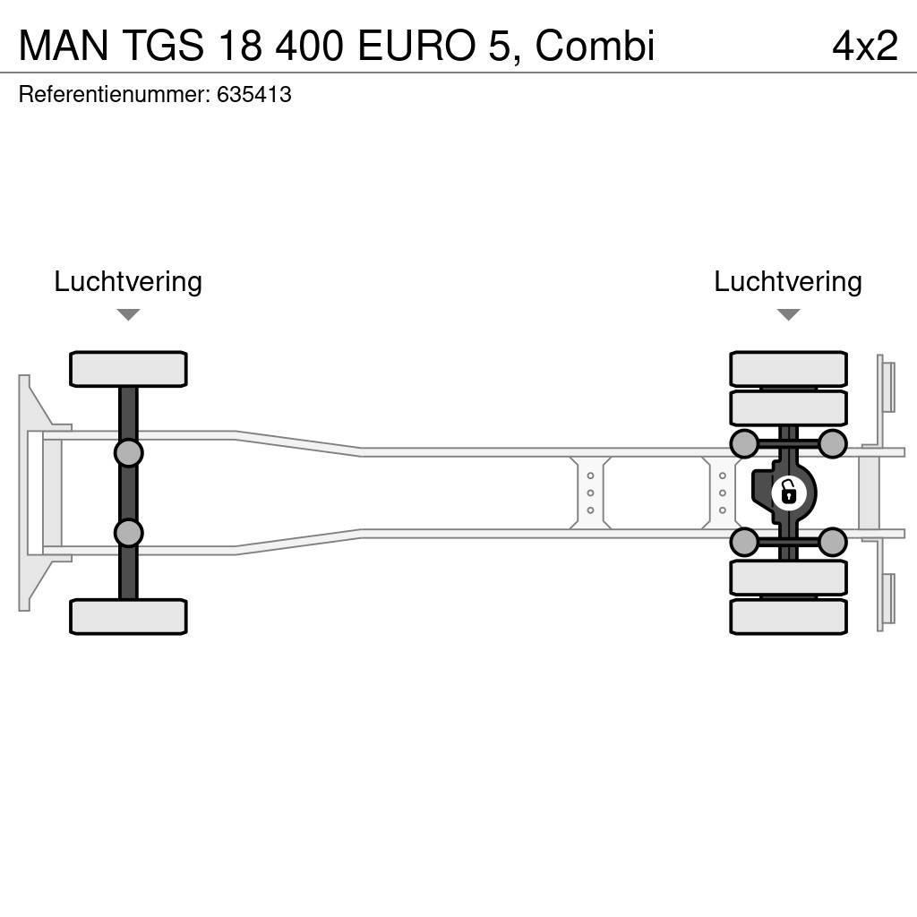 MAN TGS 18 400 EURO 5, Combi Lastväxlare med kabellift
