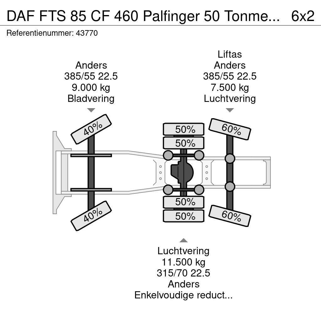 DAF FTS 85 CF 460 Palfinger 50 Tonmeter laadkraan Dragbilar