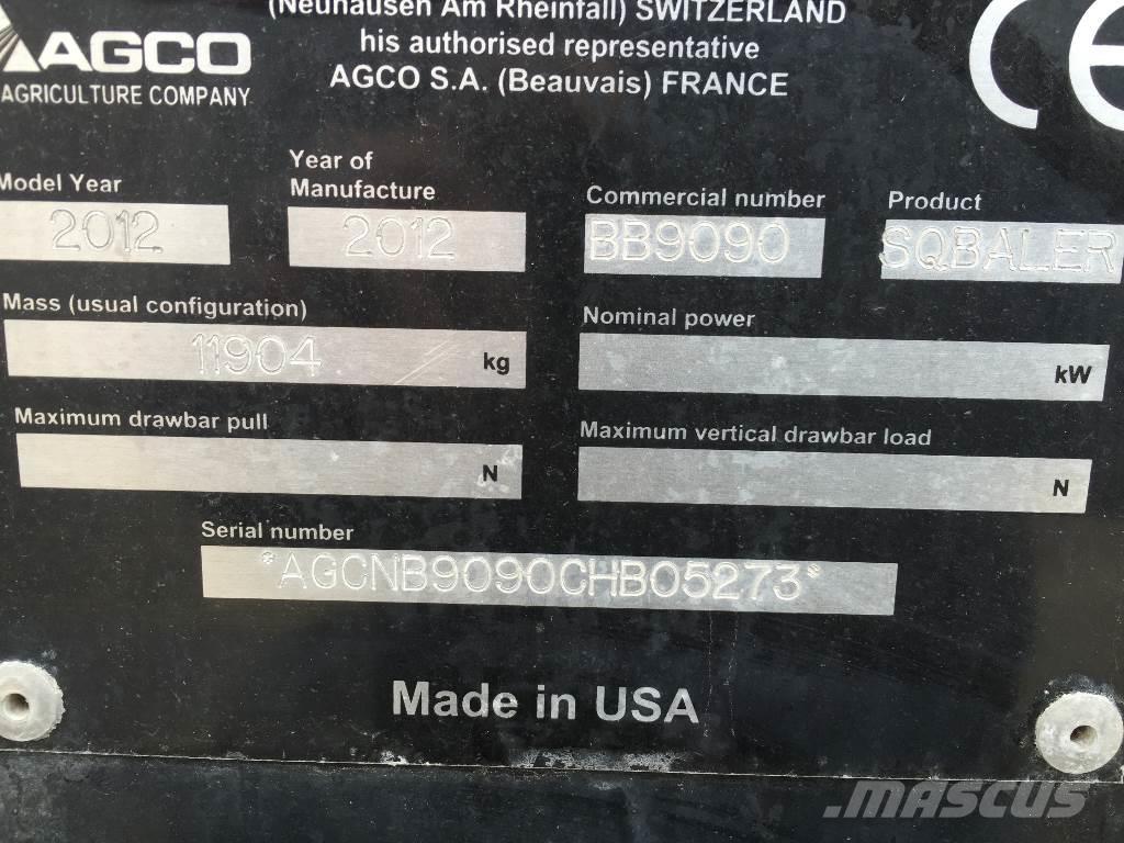 New Holland BB9090 Damaged / Skadad Fyrkantspressar
