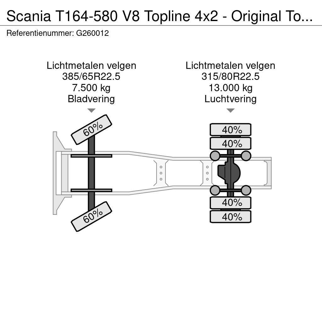 Scania T164-580 V8 Topline 4x2 - Original Torpedo/Hauber Dragbilar