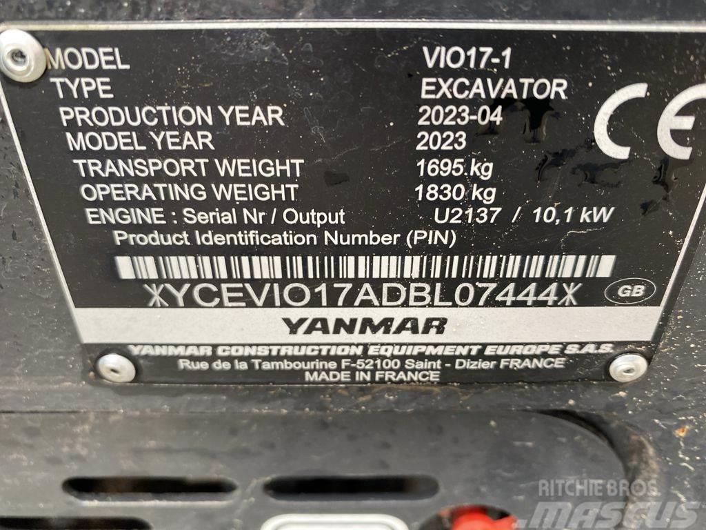 Yanmar VIO17-1 Minigrävare < 7t