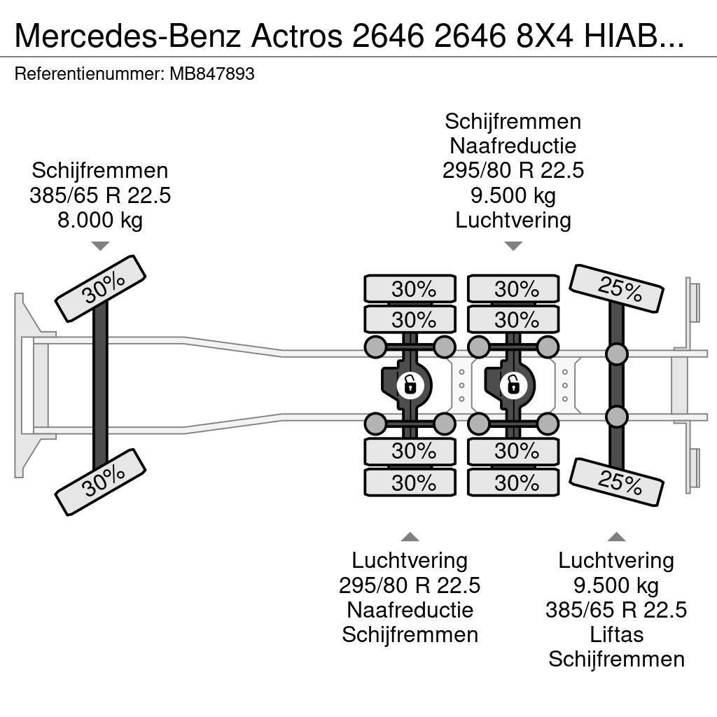 Mercedes-Benz Actros 2646 2646 8X4 HIAB 144E-4 HiPro + REMOTE + Allterrängkranar
