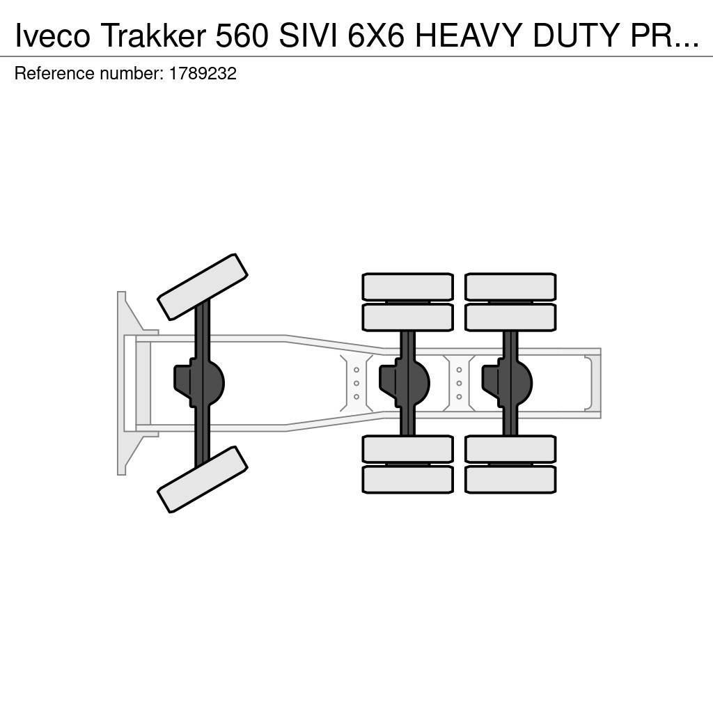 Iveco Trakker 560 SIVI 6X6 HEAVY DUTY PRIME MOVER 275 TO Dragbilar