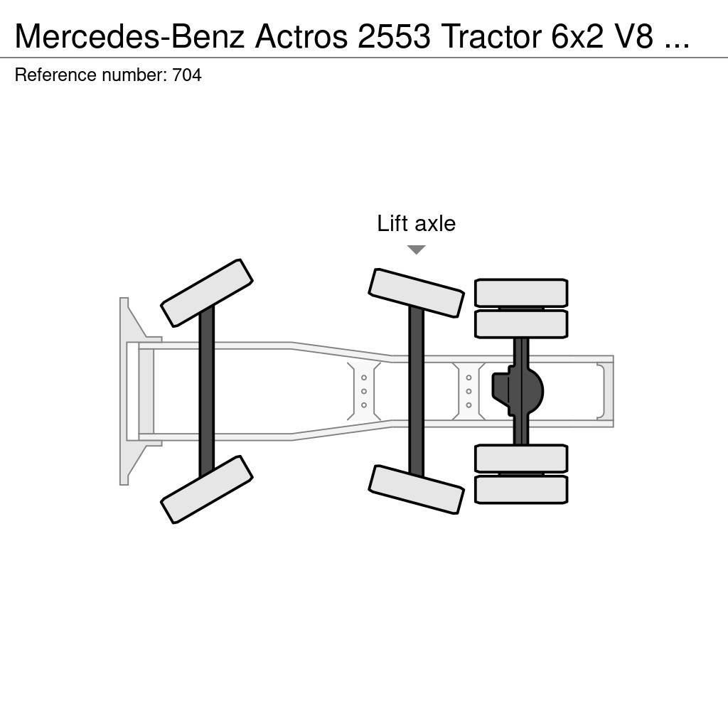 Mercedes-Benz Actros 2553 Tractor 6x2 V8 EPS Retarder Big Axle G Dragbilar