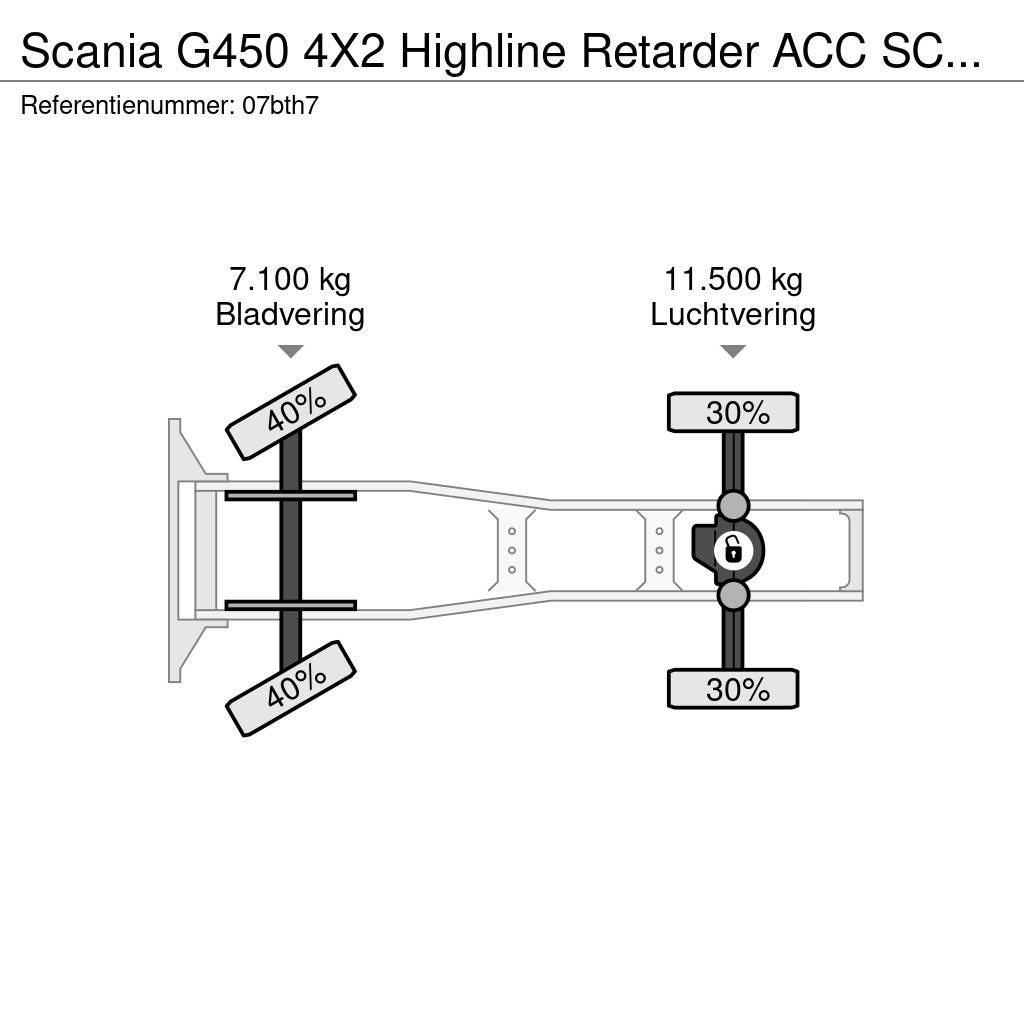 Scania G450 4X2 Highline Retarder ACC SCR-Only 777.400KM Dragbilar